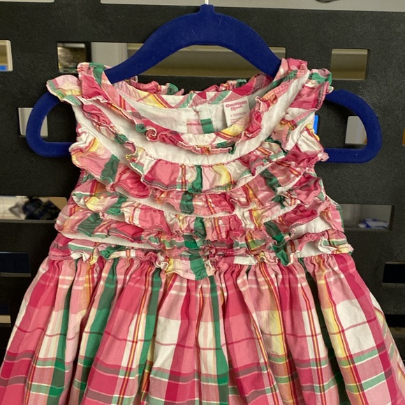 Pink plaid dress 3T - Picture 2 of 4